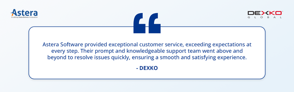 Data pipeline platform: Astera Data Pipeline Builder customer review
