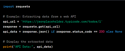 Data extraction Python