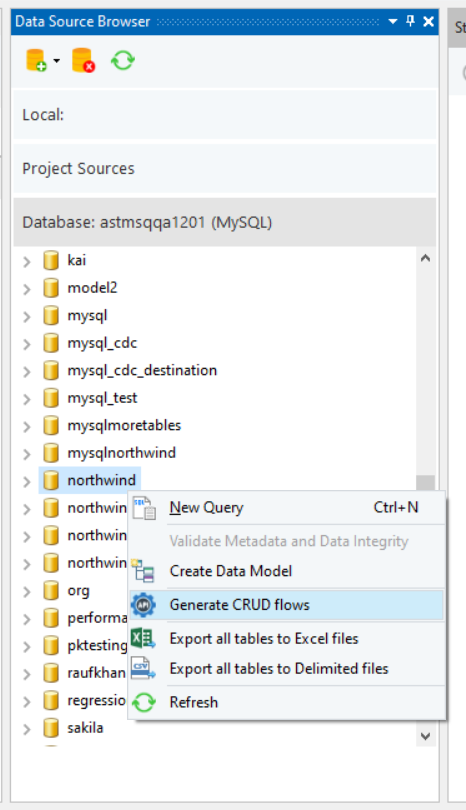 Generating CRUD flows.