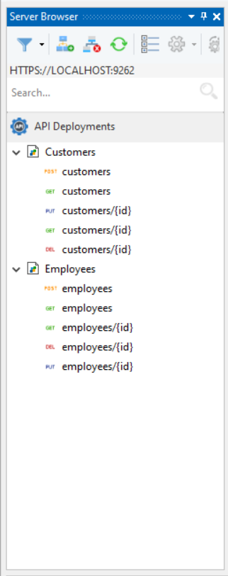 Deployed Employees API in Astera