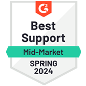 G2 Best Support Mid-Market